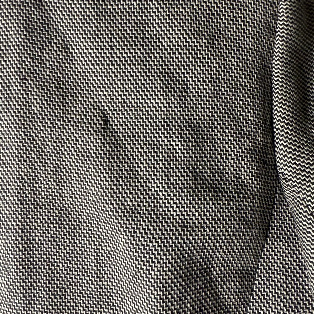 Lauren Ralph Lauren Petite Black & White Houndstooth Blazer 100% Linen Sz 4P - Picture 10 of 10